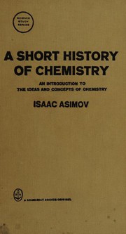 Cover of: A short history of chemistry