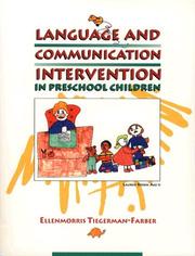 Cover of: Language and communication intervention in preschool children