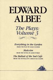 Cover of: The plays by Edward Albee