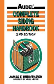Cover of: Complete siding handbook by James E. Brumbaugh