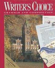 Cover of: Writers Choice Composition And Grammar 12 (Writer's Choice Grammar and Composition) by William Strong, Mark Lester, Ligature Inc