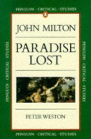 Cover of: John Milton, Paradise lost by Peter Weston