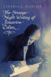 Cover of: The strange night writing of Jessamine Colter