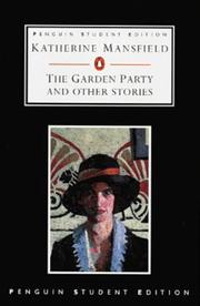 Cover of: The Garden Party and Other Stories (Penguin Student Editions)