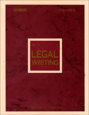 Cover of: Basic legal writing