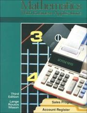 Cover of: Mathematics with Business Applications, Student Edition