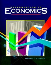 Cover of: Introduction to economics