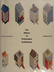 Cover of: The History of Postmodern Architecture by Heinrich Klotz