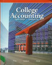Cover of: College accounting by John Ellis Price