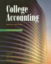 Cover of: College Accounting Chapters 1-13