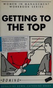 Cover of: Getting to the Top (Women in Management Workbook Series)