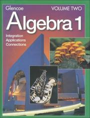 Cover of: Algebra 1: Integration, Applications and Connections