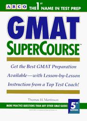 Cover of: GMAT SuperCourse