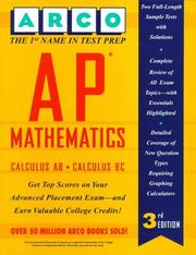 Cover of: AP mathematics: calculus AB and calculus BC