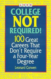Cover of: College not required by Leonard Corwen