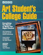 Cover of: Art Student's College Guide by Arco