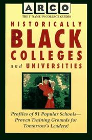 Cover of: Arco Historically Black Colleges and Universities