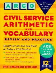 Cover of: Civil Service arithmetic and vocabulary by Barbara Erdsneker, Barbara Erdsneker