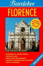 Cover of: Baedeker Florence (Baedeker: Foreign Cities)