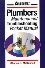 Cover of: Audel Plumbers Maintenance/Troubleshooting Pocket Manual by Charles N. McConnell