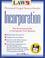 Cover of: Incorporation.