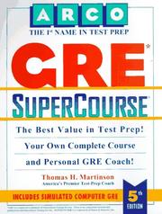 Cover of: Gre Supercourse (Supercourse for the Gre) by Thomas H. Martinson