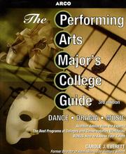 Cover of: The performing arts major's college guide