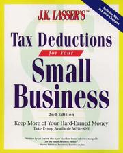 Cover of: J.K. Lasser's Tax Deductions for Small Businesses (2nd ed) by Barbara Weltman