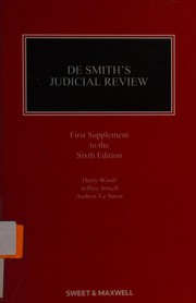 De Smith's judicial review by S. A. De Smith