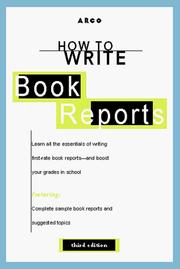 Cover of: How to write book reports by Harry Teitelbaum, Harry Teitelbaum