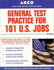 Cover of: General test practice for 101 U.S. jobs