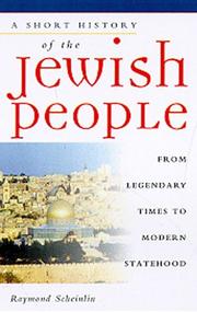 Cover of: A short history of the Jewish people by Raymond P. Scheindlin