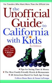 Cover of: The Unofficial Guide to California With Kids (Unofficial Guide to California with Kids) by Colleen Dunn Bates, Susan Latempa