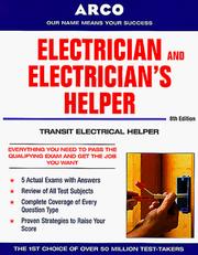 Cover of: Electrician & Electrician's Helper 8E (Electrician and Electrician's Helper) by Arco
