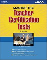 Cover of: Teacher Certification Tests (Arco Professional Certification and Licensing Examination Series)