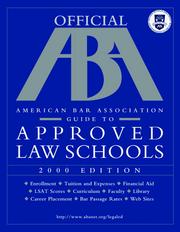 Cover of: Official ABA GD/Approved Law SC (Serial)