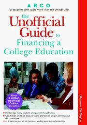 Cover of: unofficial guide to financing a college education