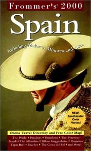 Cover of: Frommer's Spain 2000 (Country Annual) by Darwin Porter, Danforth Prince