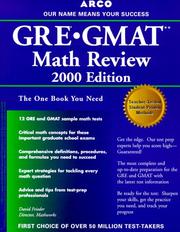 Cover of: GRE/GMAT Math Review 5th ED (Gre Gmat Math Review) by Arco
