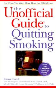 Cover of: The Unofficial Guide to Quitting Smoking