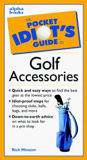 Cover of: The pocket idiot's guide to golf accessories