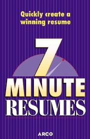 Cover of: 7 minute resumes: [build the perfect resume one 7-minute lesson at a time]
