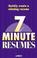 Cover of: 7 minute resumes