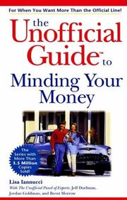 Cover of: The unofficial guide to minding your money