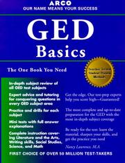 Cover of: Preparation for the GED basics by Nancy Lawrence, M.S.