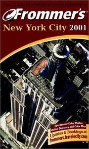 Cover of: Frommer's 2001 New York City (Frommer's New York City, 2001)