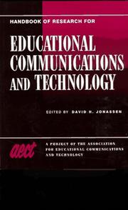 Cover of: Handbook of Research on Educational Communications and Technology: A Project of the Association for Educational Communications and Technology