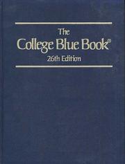Cover of: College Blue Book (College Blue Book (5v. W/CD)) by Macmillan Publishing