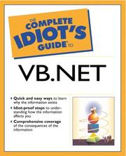 Cover of: The Complete Idiot's Guide to VB.NET