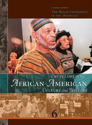Cover of: Encyclopedia of African-American culture and history by Colin A. Palmer, editor in chief.